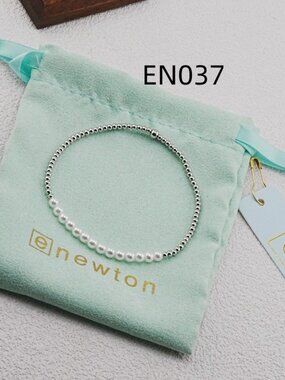 Enewton Platinum Bead & Pearl Single Bracelet